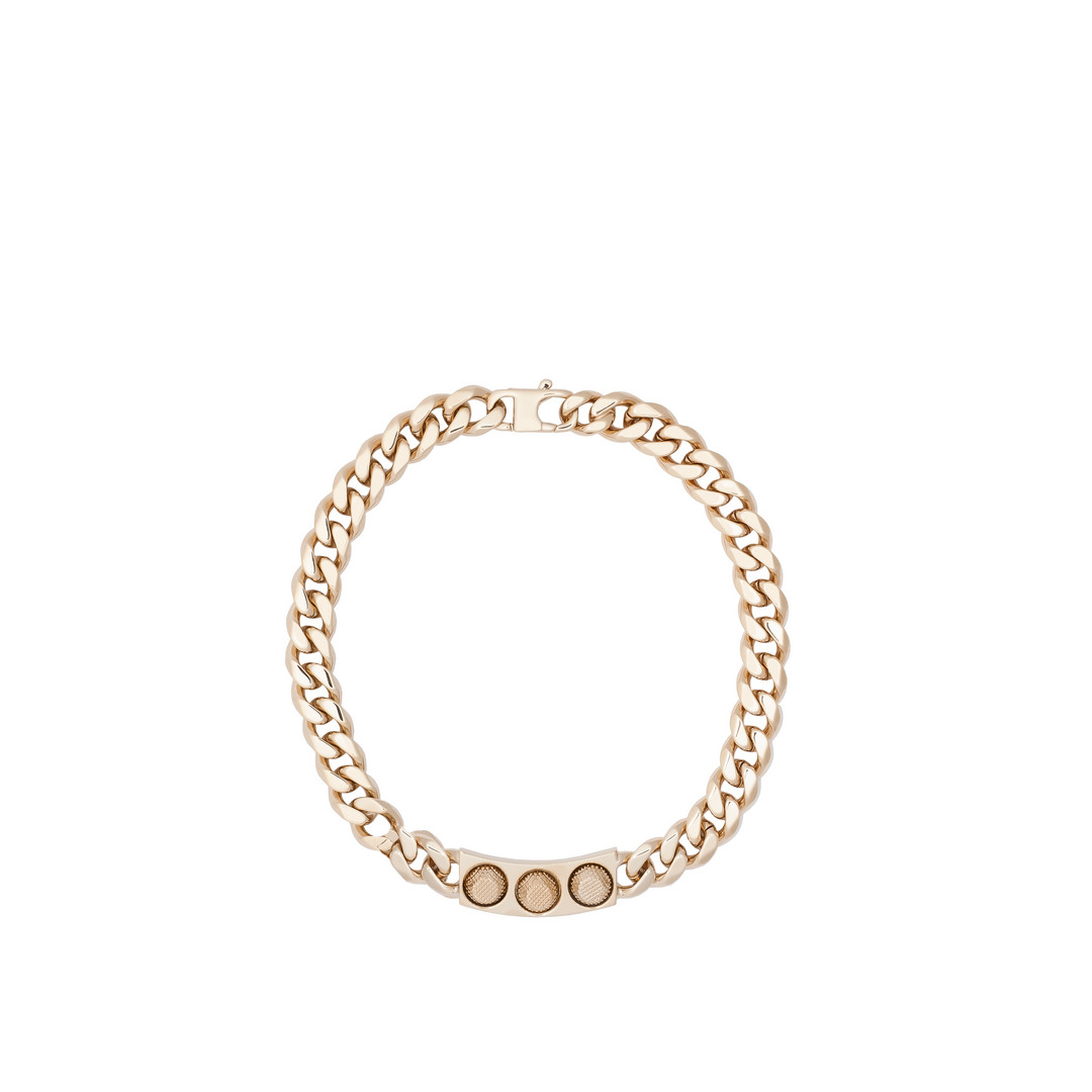 Balenciaga Collier Classique 3 Clous Or Pâle Balenciaga Collier Classique 3 Clous Or Pâle
