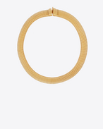 Serpent Choker in Gold-Toned Brass