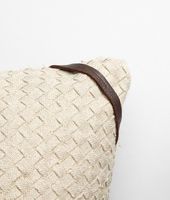 Bottega Veneta® Intrecciato Linen Square Pillow Bottega Veneta® Intrecciato Linen Square Pillow