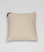 Bottega Veneta® Intrecciato Linen Square Pillow Bottega Veneta® Intrecciato Linen Square Pillow