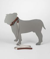 Bottega Veneta® Ebano Intreccio Scolpito Dog Leash Bottega Veneta® Ebano Intreccio Scolpito Dog Leash