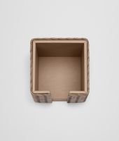 Bottega Veneta® Ash Intrecciato Nappa Memo Paper Holder Bottega Veneta® Ash Intrecciato Nappa Memo Paper Holder
