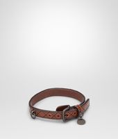 Bottega Veneta® Ebano Intreccio Scolpito Dog Collar Bottega Veneta® Ebano Intreccio Scolpito Dog Collar