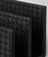 Bottega Veneta® Halter für Notizen aus Nappaleder Intrecciato Nero Bottega Veneta® Halter für Notizen aus Nappaleder Intrecciato Nero