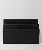 Bottega Veneta® Halter für Notizen aus Nappaleder Intrecciato Nero Bottega Veneta® Halter für Notizen aus Nappaleder Intrecciato Nero