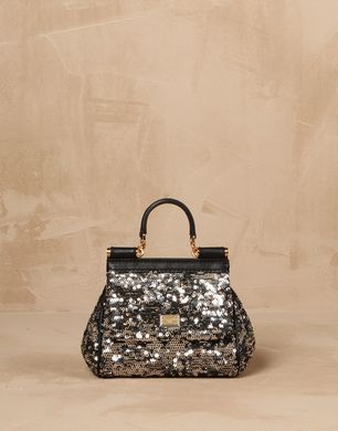 MINI SEQUINNED SICILY BAG - Small leather bags - Dolce&Gabbana - Winter 2014 MINI SEQUINNED SICILY BAG - Small leather bags - Dolce&Gabbana - Winter 2014