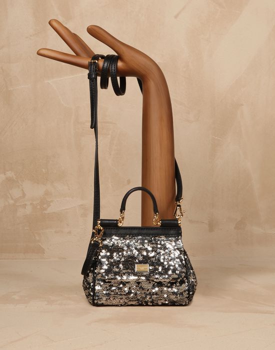 MINI SEQUINNED SICILY BAG - Small leather bags - Dolce&Gabbana - Winter 2014 MINI SEQUINNED SICILY BAG - Small leather bags - Dolce&Gabbana - Winter 2014