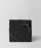 Bottega Veneta® Untersetzer aus Leinen Intrecciato Nero Bottega Veneta® Untersetzer aus Leinen Intrecciato Nero