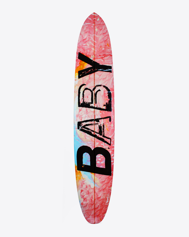 Saint Laurent SURF "BABY" Longboard In Multicolor Foam, Resin And