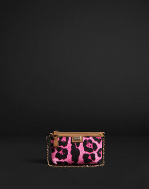 Canvas leopard print micro bag with leather trim - Small fabric bags - Dolce&Gabbana - Summer 2014 Canvas leopard print micro bag with leather trim - Small fabric bags - Dolce&Gabbana - Summer 2014