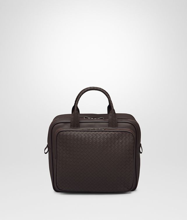 BOTTEGA VENETA BRIEFCASE IN EBANO INTRECCIATO VN Trolley and Carry-on bag E fp