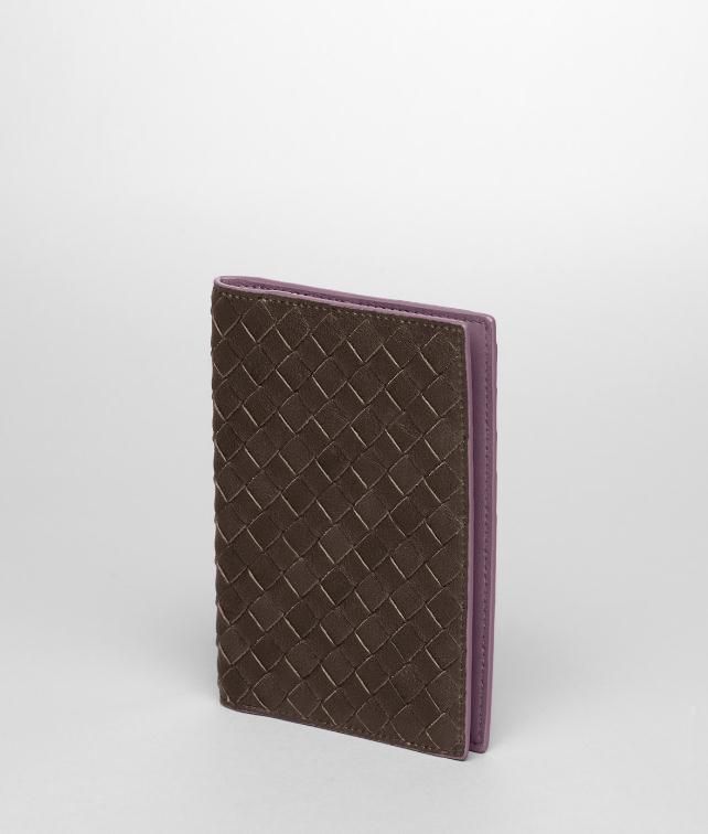 BOTTEGA VENETA Intrecciato Washed Vintage Nappa Passport Case Travel Accessory E fp