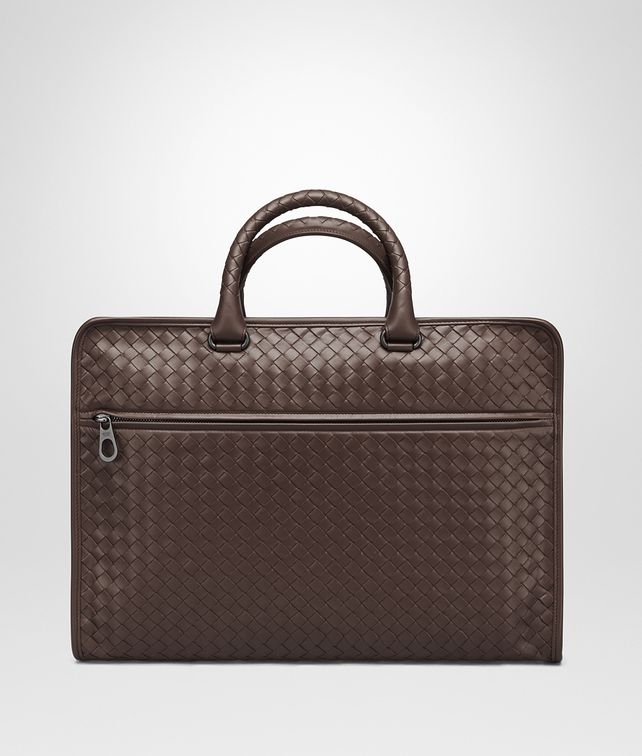 BOTTEGA VENETA AKTENTASCHE AUS INTRECCIATO KALBSLEDER IN MORO Business Tasche U fp