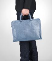 Bottega Veneta® Krim Intrecciato Light Calf Briefcase Bottega Veneta® Krim Intrecciato Light Calf Briefcase