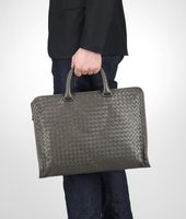 Bottega Veneta® Shadow Intrecciato Light Calf Briefcase Bottega Veneta® Shadow Intrecciato Light Calf Briefcase