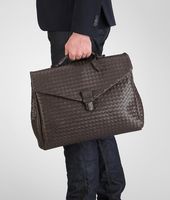 Bottega Veneta® Aktentasche aus VN-Leder Intrecciato Ebano Bottega Veneta® Aktentasche aus VN-Leder Intrecciato Ebano