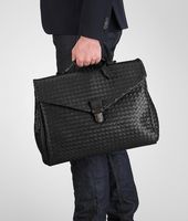 Bottega Veneta® Nero Intrecciato VN Briefcase Bottega Veneta® Nero Intrecciato VN Briefcase