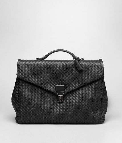 BOTTEGA VENETA - Aktentasche aus VN-Leder Intrecciato Nero