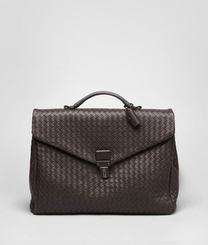 BOTTEGA VENETA - Aktentasche aus VN-Leder Intrecciato Ebano