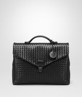 Bottega Veneta® Aktentasche aus VN-Leder Intrecciato Nero Bottega Veneta® Aktentasche aus VN-Leder Intrecciato Nero