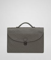 Bottega Veneta® Shadow Intrecciato Light Calf Briefcase Bottega Veneta® Shadow Intrecciato Light Calf Briefcase