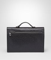 Bottega Veneta® Nero Intrecciato Light Calf Briefcase Bottega Veneta® Nero Intrecciato Light Calf Briefcase