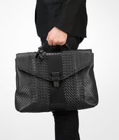 Bottega Veneta® Nero Intreccio Imperatore Briefcase Bottega Veneta® Nero Intreccio Imperatore Briefcase