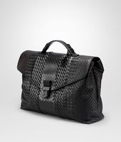 Bottega Veneta® Nero Intreccio Imperatore Briefcase Bottega Veneta® Nero Intreccio Imperatore Briefcase