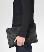 Bottega Veneta® Nero Intrecciato VN Document Case Bottega Veneta® Nero Intrecciato VN Document Case