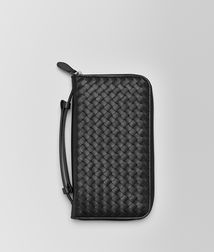 BOTTEGA VENETA - Travel Accessories, Nero Intrecciato Vn Document Case