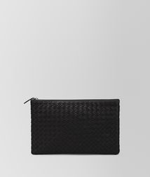BOTTEGA VENETA - Travel Accessories, Nero Intrecciato Nappa Document Case