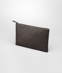 BOTTEGA VENETA - Travel Accessories, Ebano Intrecciato Nappa Document Case