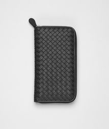 BOTTEGA VENETA - Travel Accessories, Nero Intrecciato Nappa Document Case