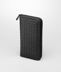 BOTTEGA VENETA - Travel Accessories, Nero Intrecciato Nappa Document Case