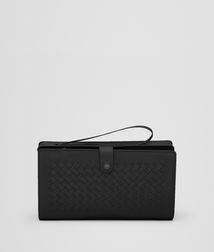 BOTTEGA VENETA - Travel Accessories, Nero Intrecciato VN Continental Wallet