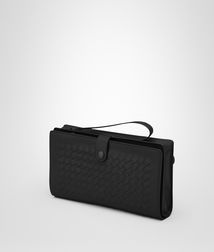 BOTTEGA VENETA - Travel Accessories, Nero Intrecciato VN Continental Wallet