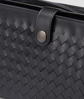Bottega Veneta® Nero Intrecciato Light Calf Continental Wallet Bottega Veneta® Nero Intrecciato Light Calf Continental Wallet