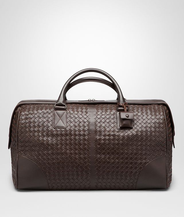 BOTTEGA VENETA Ebano Intrecciato VN Medium Duffel Trolley and Carry-on bag E fp