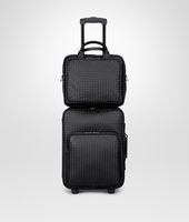 Bottega Veneta® Trolley aus VN-Leder Intrecciato Nero Bottega Veneta® Trolley aus VN-Leder Intrecciato Nero