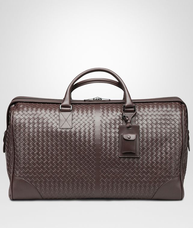 BOTTEGA VENETA Ebano Intrecciato VN Large Duffel Trolley and Carry-on bag E fp