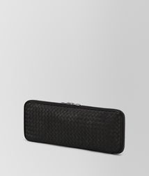 BOTTEGA VENETA - Travel Accessories, Nero Intrecciato VN Tie Case