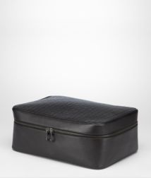 BOTTEGA VENETA - Travel Accessories, Nero Intrecciato VN Shoe Case