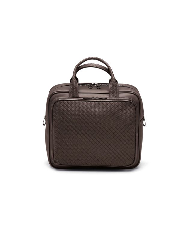 BOTTEGA VENETA CARRY ON BAG IN EBANO INTRECCIATO VN Trolley and Carry-on bag E fp