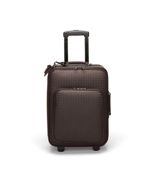 BOTTEGA VENETA TROLLEY IN EBANO INTRECCIATO VN Trolley and Carry-on bag E fp