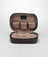 Bottega Veneta® Ebano Intrecciato VN Cufflink Case Bottega Veneta® Ebano Intrecciato VN Cufflink Case