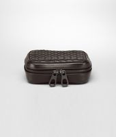 Bottega Veneta® Ebano Intrecciato VN Cufflink Case Bottega Veneta® Ebano Intrecciato VN Cufflink Case