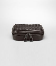 BOTTEGA VENETA - Travel Accessories, Ebano Intrecciato VN Cufflink Case