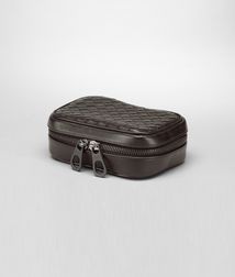 BOTTEGA VENETA - Travel Accessories, Ebano Intrecciato VN Cufflink Case