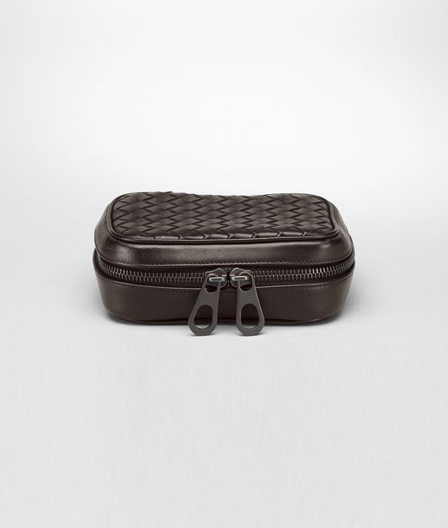 BOTTEGA VENETA Ebano Intrecciato VN Cufflink Case Other Leather Accessory U fp