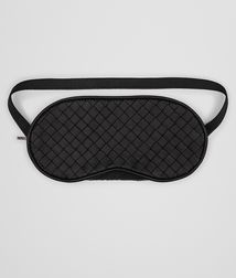 BOTTEGA VENETA - Travel Accessories, Nero Intrecciato Nappa Eye Mask
